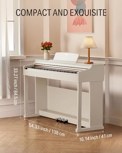 Donner DDP-100 Digital Piano White with Piano Bench