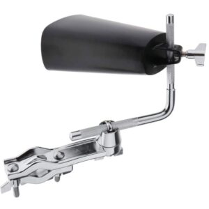 TUOREN Cowbell Mount L-Rod Attachment 9.5mm Diameter Percussion Mount Rod Cowbell Mounting Arm Perfect for Drummer Drum Hardware