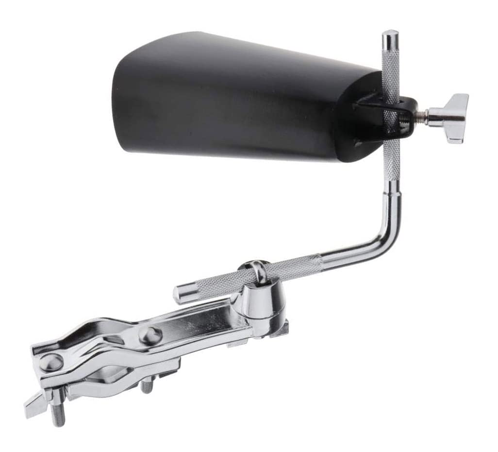 TUOREN Cowbell Mount L-Rod Attachment 9.5mm Diameter Percussion Mount Rod Cowbell Mounting Arm Perfect for Drummer Drum Hardware