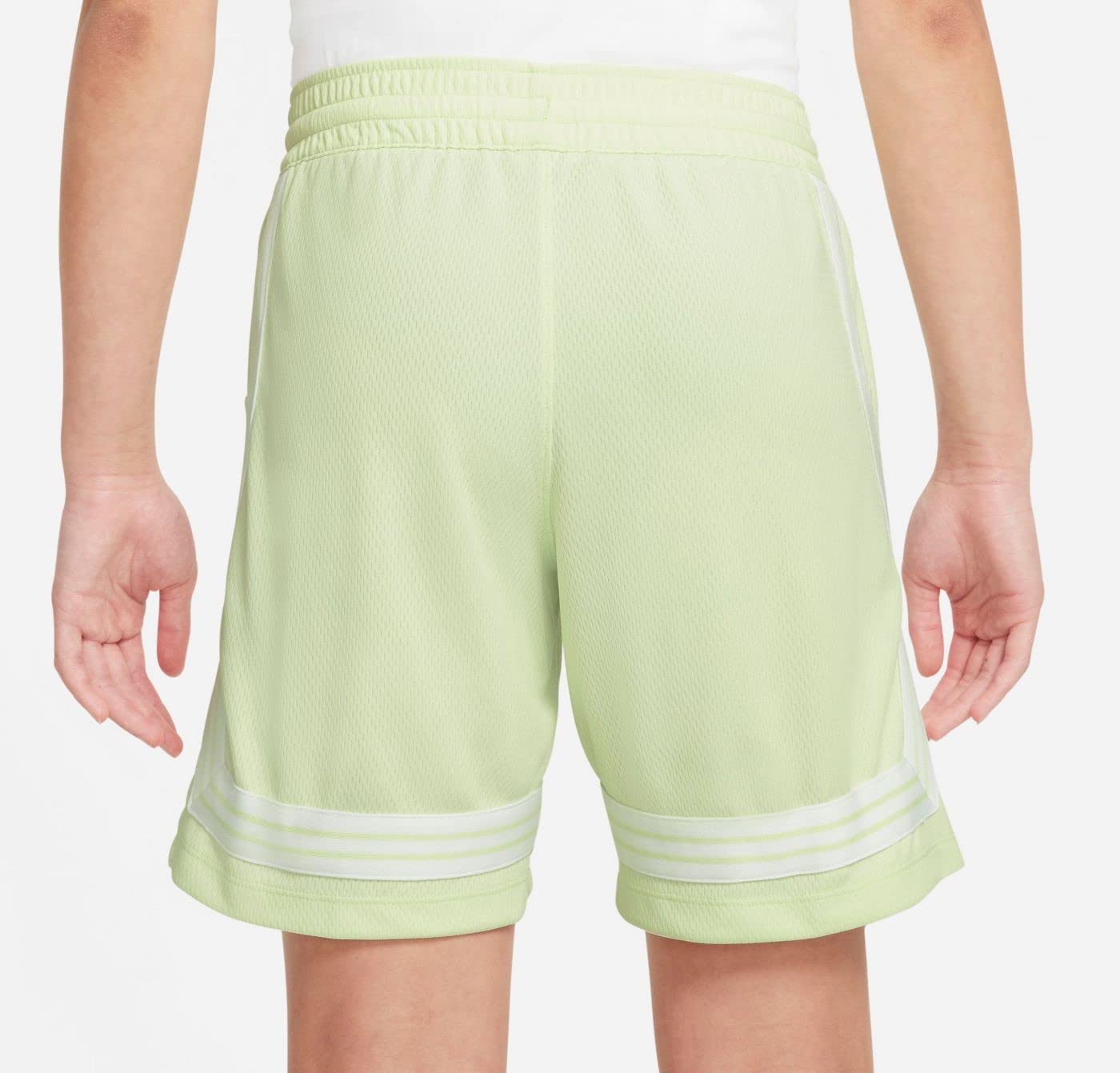 Fly Crossover Girls Training Shorts Big Kids Size Medium Color Lime Ice and White