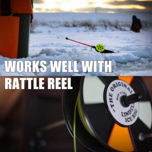 SF Rattle Reel Line for Ice Fishing Rattle Reels Tip-Up 100FT 35LB Sink Fluo Yellow