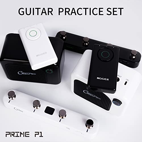 MOOER Prime P1 Wireless Looper Drum Machine Pedal Headphone Pedal for Bass Guitar, Acoustic Guitar, Electric Guitar