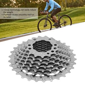 Road Bike Freewheel, Weight Reduction Cassette Freewheel Runs Smoothly Concave and Convex Tooth High Accuracy Tooth Ratio Anti Rust Treatment for Cycling