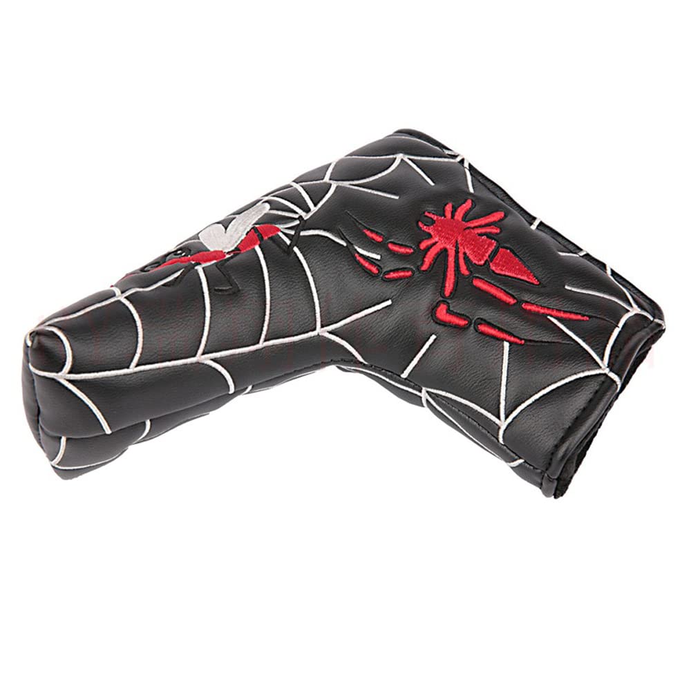 Topblux Spider Embroidery Golf Club Blade Putter Head Cover Spider Headcover