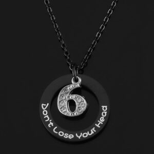 AHAETH Six The Musical Merchandise Broadway Necklace For Women Teens 6 Musical Theatre Theater Composer Broadway Necklace