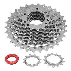 Road Bike Freewheel, Weight Reduction Cassette Freewheel Runs Smoothly Concave and Convex Tooth High Accuracy Tooth Ratio Anti Rust Treatment for Cycling