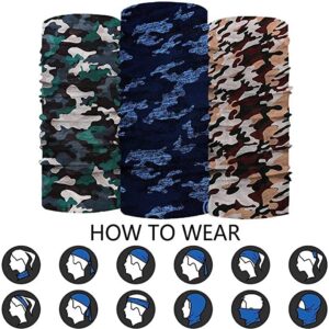 GACEMIU 10/20/30/50/100/150 Pack Face Mask Neck Gaiters Scarf Reusable Protection Fashion Unisex Washable Reusable (30 Pieces Neck Gaiters Scarf)