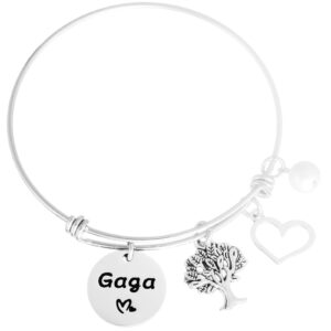 AHAETH Gaga Gifts for Grandma from Grandkis Bracelets Gaga Birthday Jewelry Gaga Bracelet