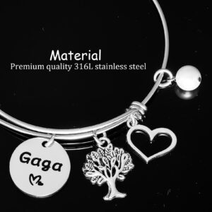 AHAETH Gaga Gifts for Grandma from Grandkis Bracelets Gaga Birthday Jewelry Gaga Bracelet