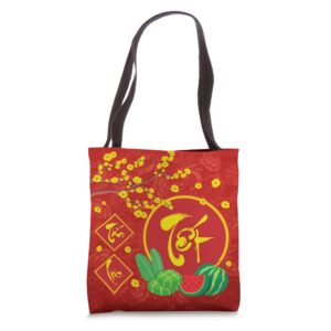 Vietnamese New Year Decorations 2023 Chuc Mung Nam Moi 2023 Tote Bag