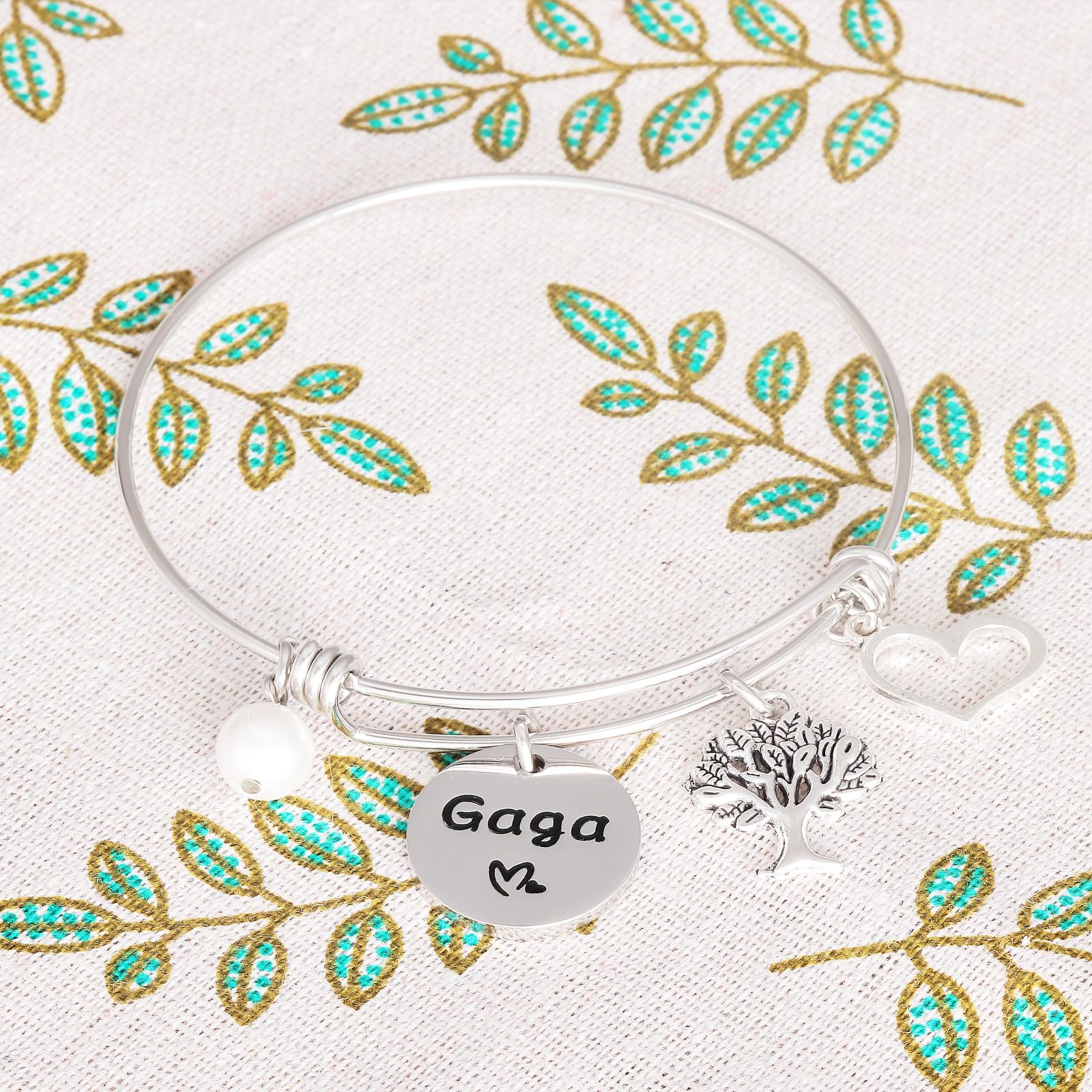 AHAETH Gaga Gifts for Grandma from Grandkis Bracelets Gaga Birthday Jewelry Gaga Bracelet