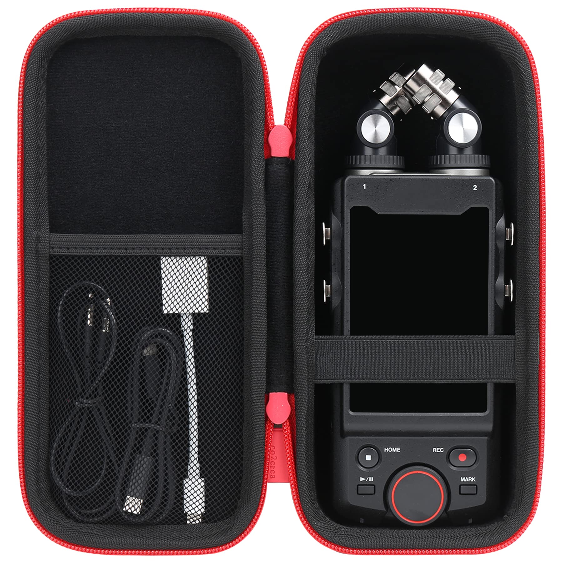 co2CREA Hard Case compatible with Tascam Portacapture X8 High Resolution Adaptive Multi-Track Recorder