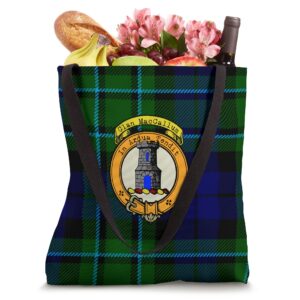 MacCallum Clan Scottish Crest and Tartan Tote Bag