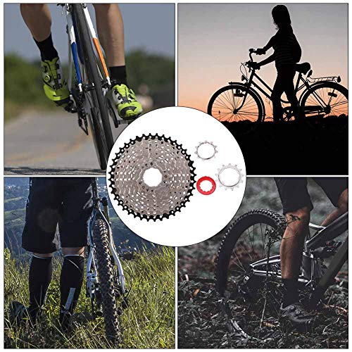 Kadimendium Road Bike Freewheel, Simple Installation High Tensile Professiona Road Bike Sprocket for Road Bike for 9 Speed Bike