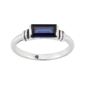 silpada 'mediterranean blue' sterling silver lab-created sapphire ring, size 8, size 8