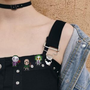 10 Pieces Cartoon Metal Brooch Women Cute Pins Backpacks Brooches for Birthday Gifts BR-B