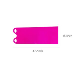 Winter Snow Sled for Kids and Adults, Extra Thick Roll Up Plastic EVA Snow Slider Mat with Handle Holes, Outdoor Fun for Kids and Adults (Pink)