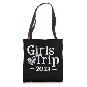 girls trip 2023 for women group matching cute girls trip tote bag