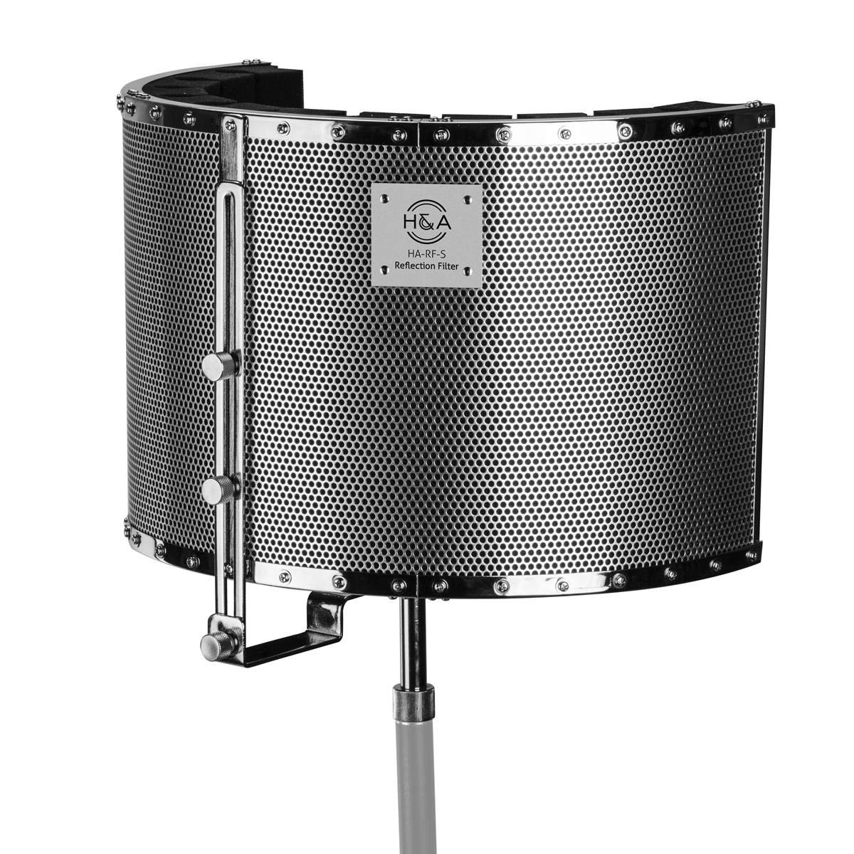 Turnstile Audio Concourse Series TAC300 Cardioid Condenser Microphone, Bundle with H&A Reflection Filter, Silver