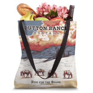 Yellowstone Dutton Ranch Montana Design Tote Bag