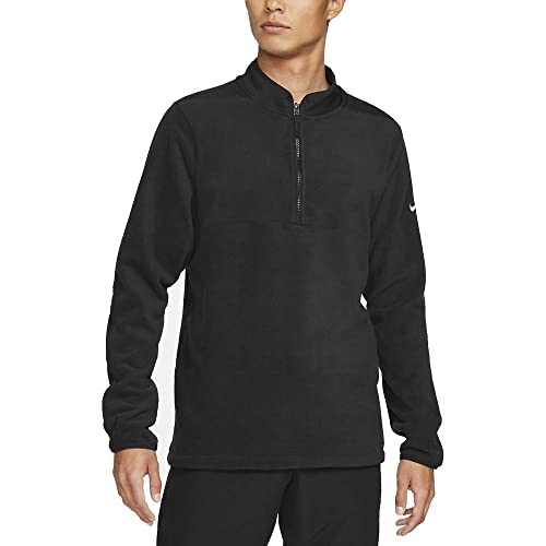 Nike Men's Victory Therma 1/2 Zip Pullover (as1, alpha, s, regular, regular, Black/White, Small)