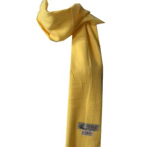 WA - Super Soft Womens Mens Luxurious Classic Fancy Cashmere Feel Wrap Scarf Soild Scarves (Soild-Yellow)