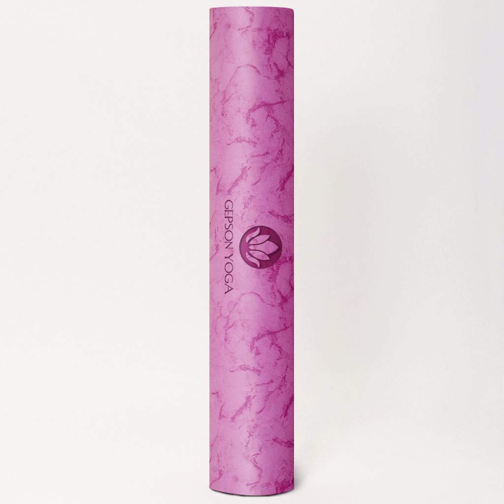 unband Yoga Mat Female Widened Thickened Beginner Sports Yoga Blanket Lengthened Non-Slip Fitness Home Mat Fitness Mat Fashion (Color : B, Size : 183cm*68cm*5mm)