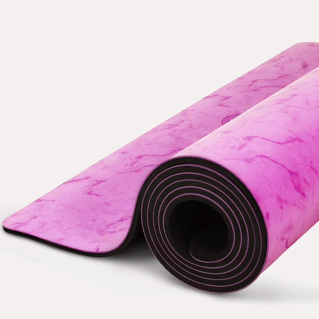 unband Yoga Mat Female Widened Thickened Beginner Sports Yoga Blanket Lengthened Non-Slip Fitness Home Mat Fitness Mat Fashion (Color : B, Size : 183cm*68cm*5mm)