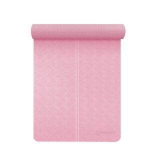 unband yoga mat female widened thickened beginner sports yoga blanket lengthened non-slip fitness home mat fitness mat fashion (color : b, size : 185cm*80cm*8mm)