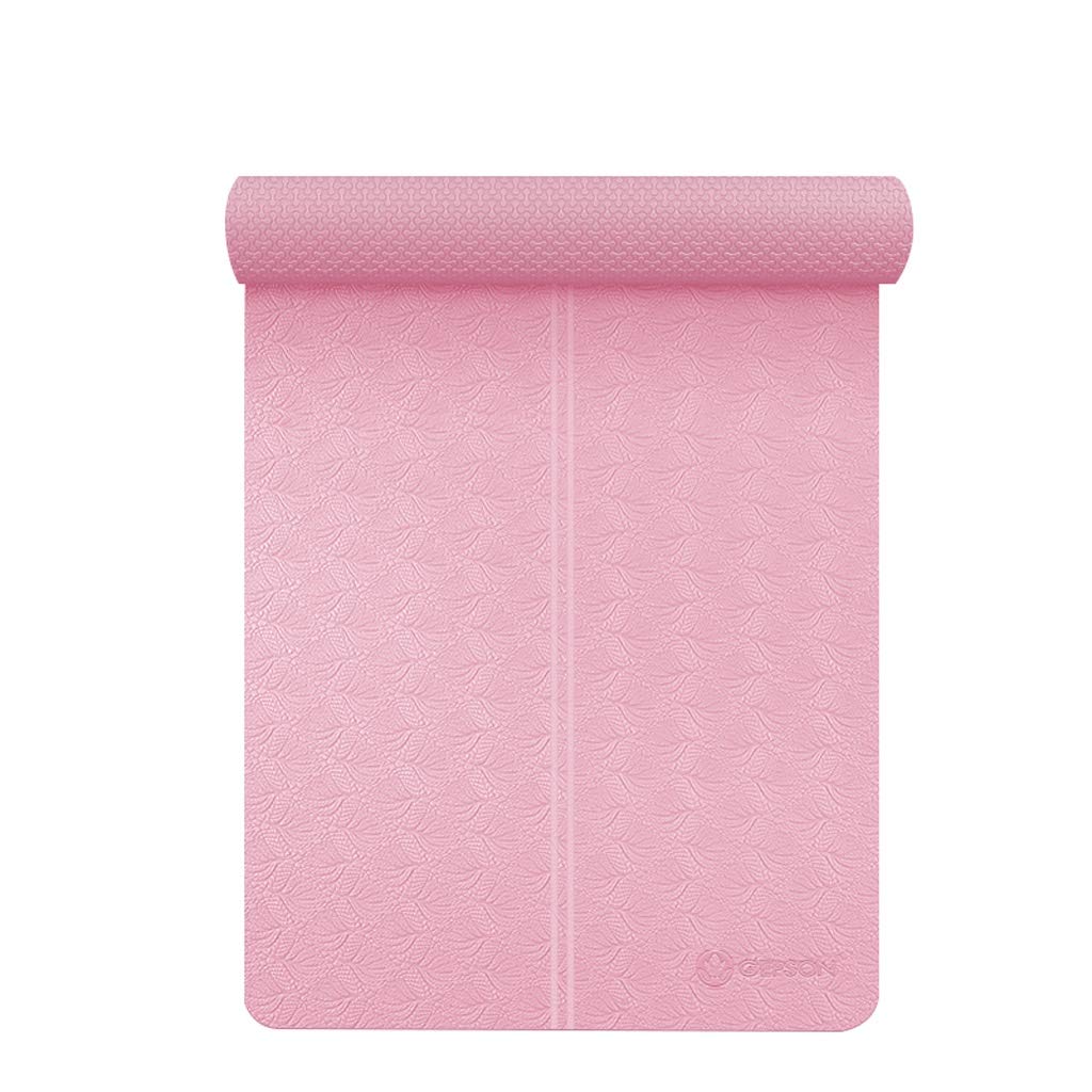 unband Yoga Mat Female Widened Thickened Beginner Sports Yoga Blanket Lengthened Non-Slip Fitness Home Mat Fitness Mat Fashion (Color : B, Size : 185cm*80cm*8mm)