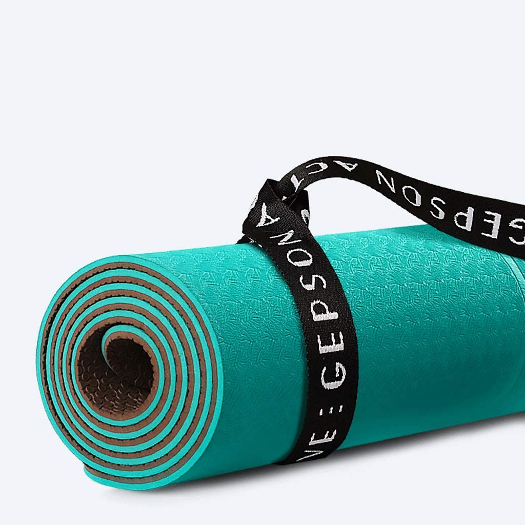 unband Yoga Mat Female Widened Thickened Beginner Sports Yoga Blanket Lengthened Non-Slip Fitness Home Mat Fitness Mat Fashion (Color : B, Size : 185cm*80cm*8mm)