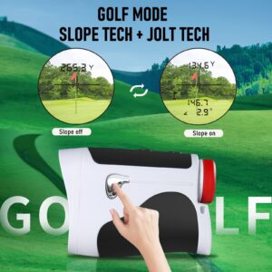 AquilaPro G4Pro Golf Rangefinder with Slope, Slope Switch for Golf Tournament Legal, 650 Yards Max Distance Range, 0.5 Yard Accuracy, 6X Magnification, Flagpole Lock with Pulse Vibration…