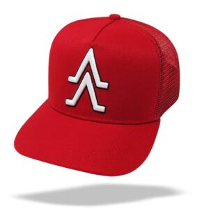 alevate apparel classic trucker hat (red)