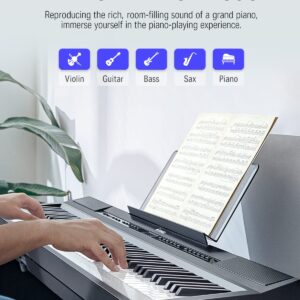 Donner DEP-20 Beginner Digital Piano + Donner Duet Piano Bench