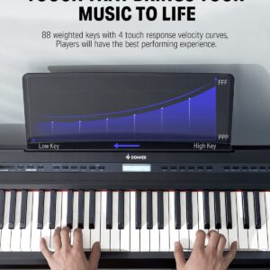 Donner DEP-20 Beginner Digital Piano + Donner Duet Piano Bench