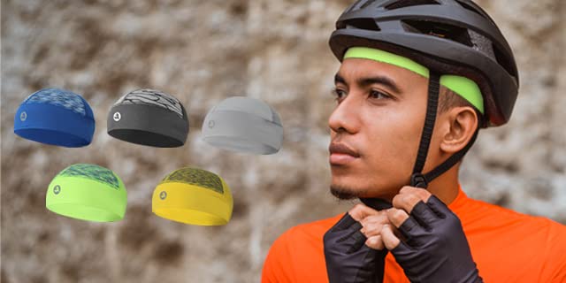 Low-Profile Cooling Helmet/Hard hat Liner, Stretch Working Cap, Summer Sweat Wicking Skull Cap, Running Beanie Sun Protection