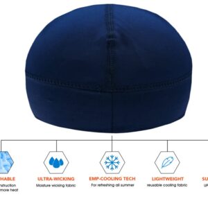 Low-Profile Cooling Helmet/Hard hat Liner, Stretch Working Cap, Summer Sweat Wicking Skull Cap, Running Beanie Sun Protection