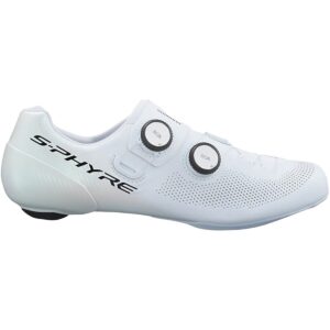 shimano rc903 s-phyre wide cycling shoe - men's white, 43.0