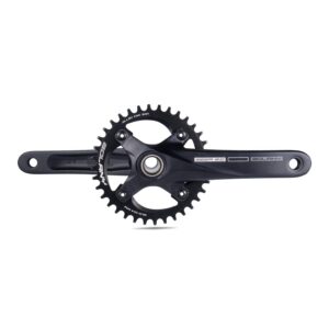 BOLANY Bike Cranksets 170mm Hollow Integrated 104BCD Single Speed Round Chainring 34T/36T MTB Crankset with Bottom Bracket (34T)