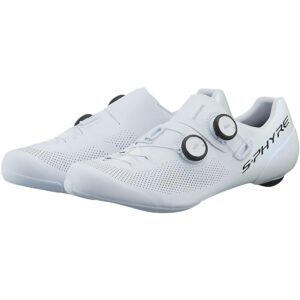 SHIMANO RC903 S-PHYRE Wide Cycling Shoe - Men's White, 43.0