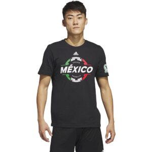 adidas men's mexico ball tee (black, large)