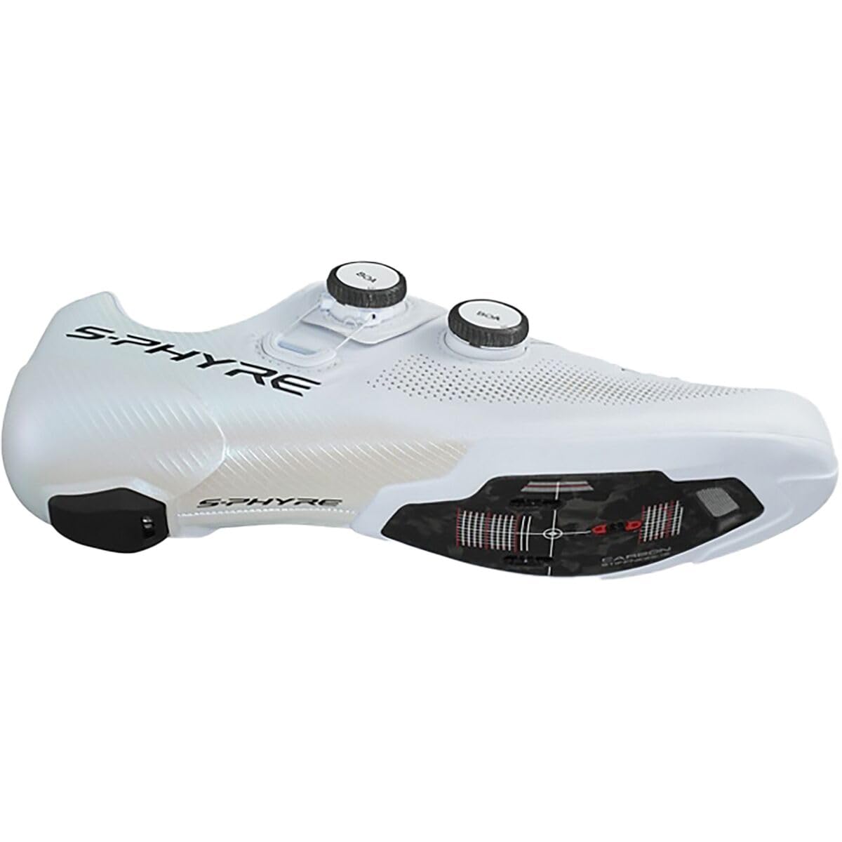 SHIMANO RC903 S-PHYRE Wide Cycling Shoe - Men's White, 43.0