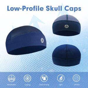 Low-Profile Cooling Helmet/Hard hat Liner, Stretch Working Cap, Summer Sweat Wicking Skull Cap, Running Beanie Sun Protection