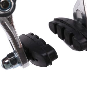 kebei Front Fixie Road Bike Cruiser Brake Set Bike Brake Kit Bike Caliper Brake Kit Side Pull Brake Set for Fixie Bike Silver