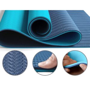 unband Yoga Mat Female Widened Thickened Beginner Sports Yoga Blanket Lengthened Non-Slip Fitness Home Mat Fitness Mat Fashion (Color : A, Size : 183cm*68cm*8mm)