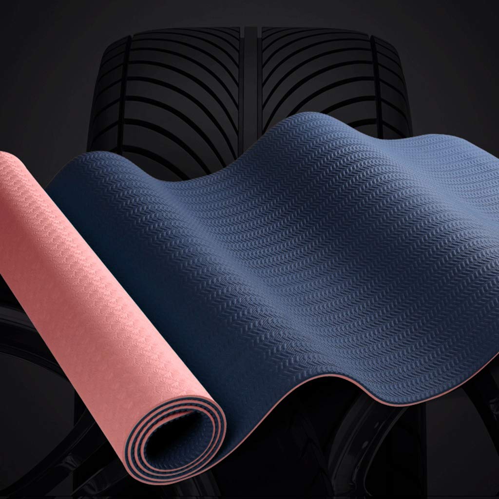 unband Yoga Mat Female Widened Thickened Beginner Sports Yoga Blanket Lengthened Non-Slip Fitness Home Mat Fitness Mat Fashion (Color : A, Size : 183cm*68cm*8mm)