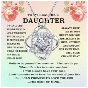 Anish To My Daughter Necklace Daughter Necklace Daughter Gift From Mom My Daughter Love Knot Necklace Daughter Necklace Daughter Gift From Mom