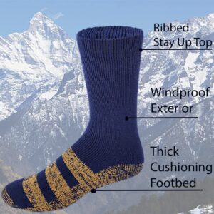 6 pairs Packs Thermal Lodge Socks for Men and Women, Heated Winter Non-Skid Boot Socks, Insulated for Cold (as1, numeric, numeric_10, numeric_13, regular, regular, Assorted Copper, 10-13)