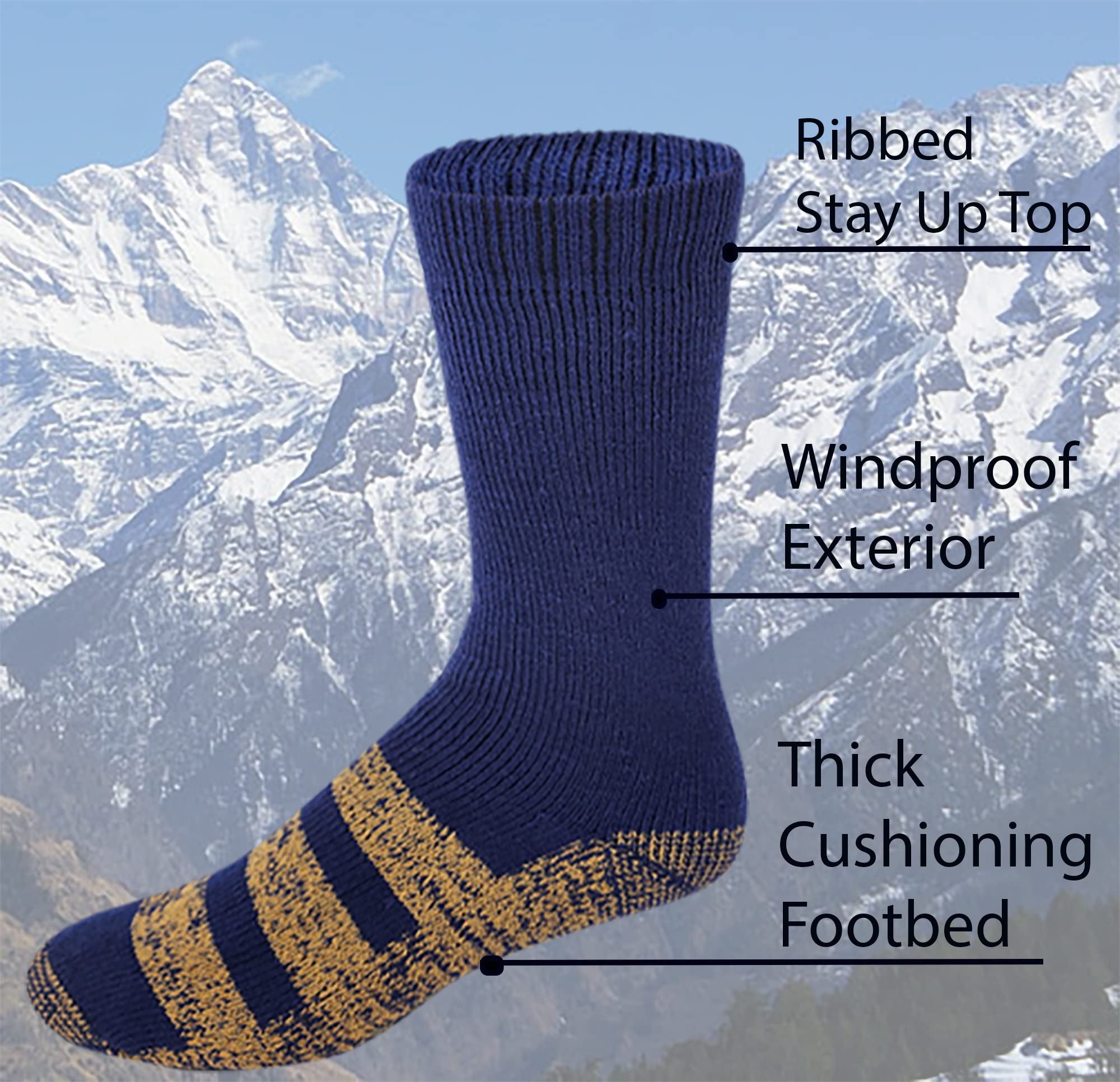 6 pairs Packs Thermal Lodge Socks for Men and Women, Heated Winter Non-Skid Boot Socks, Insulated for Cold (as1, numeric, numeric_10, numeric_13, regular, regular, Assorted Copper, 10-13)