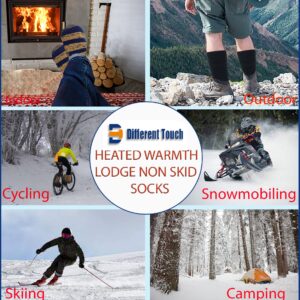 6 pairs Packs Thermal Lodge Socks for Men and Women, Heated Winter Non-Skid Boot Socks, Insulated for Cold (as1, numeric, numeric_10, numeric_13, regular, regular, Assorted Copper, 10-13)